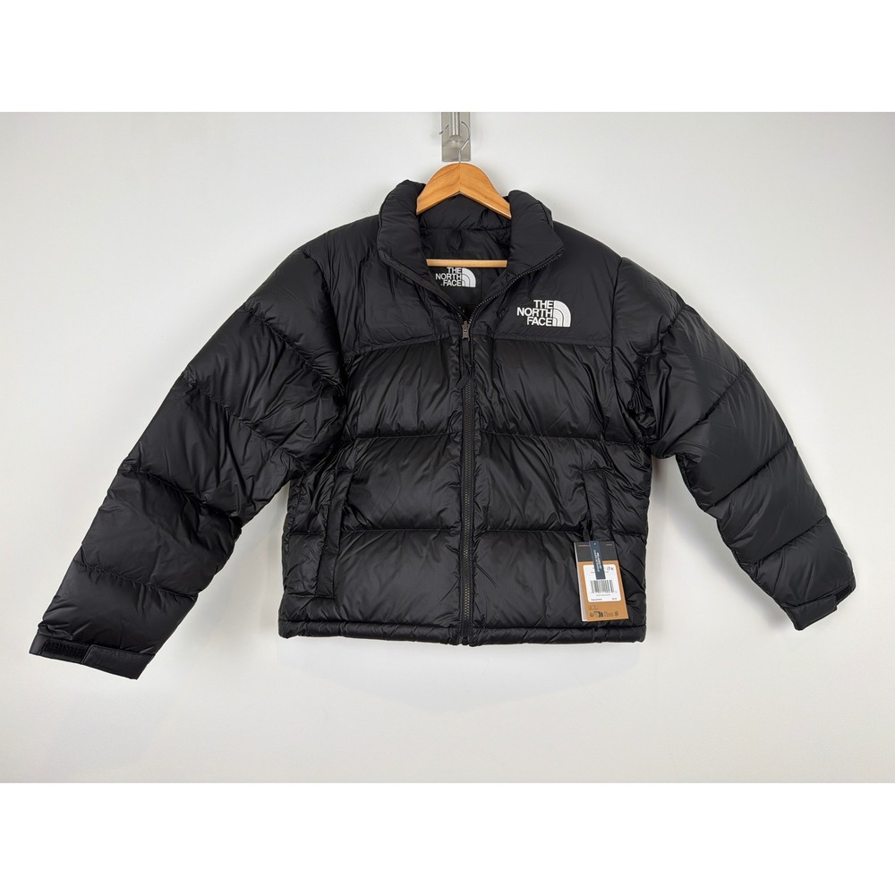 NWT The North Face 96 Retro Nuptse Jacket Womens L Black Puffer NF0A3XEOGOF-L
